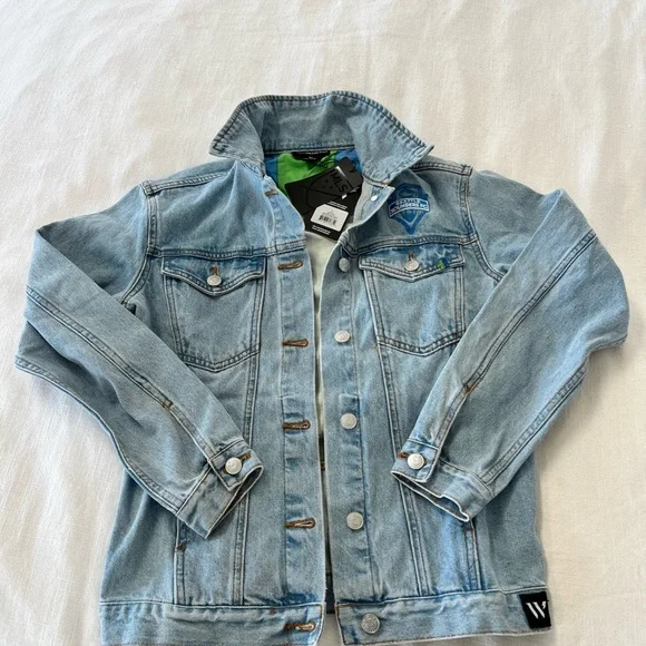 Seattle Sounders FC Blue Jean Jacket - Picture 2 of 5